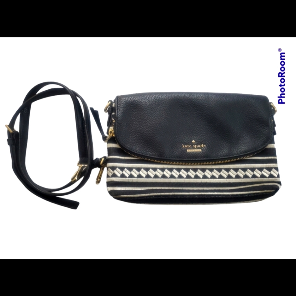 Kate Spade Embroidered Fabric Purse
